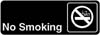[ SIGN, NO SMOKING (BLACK, 3X9) ]