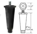 "LEG (3/8-16, 4H, PLST, BLK)"