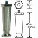 LEG (3/8-16, 4H, PLST, CP)