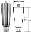 LEG (1/2-13, 6H, S/S FOOT,SN)