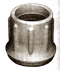TIP, CRUTCH (F/ 7/8TUBE, WHT)