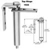 BRACKET, HINGE (W/CLOSER, TOP)