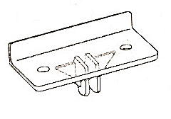 CLIP, CLEAR PLASTIC (FRONT)