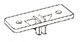 CLIP, CLEAR PLASTIC (CENTER)