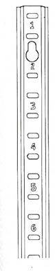 PILASTER (ALUM, KEYHOLE, 36)