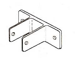 BRACKET, TWO EARED (PARTITION)
