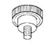 KNOB,MEAT PUSHER ROD(1/4-20 M)