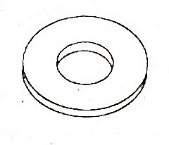 WASHER, FLAT/SS (100)