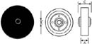 WHEEL (3, 5/16ID, GRY)