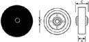 WHEEL (3, 5/16ID, BLK)