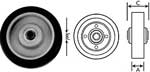 WHEEL (5, 5/16ID, GRY)