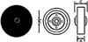 WHEEL (5, 5/16ID, BLK)