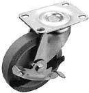 CASTER, PLATE (W/BRAKE)