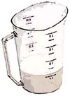 CUP, MEASURING (4 QT,CLR PLST)